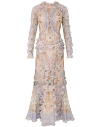 Zimmermann - Rebellion Ruffled Floral Maxi Dress - Lyst
