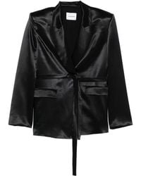 ANDAMANE - Tie-Waist Pocket Blazer - Lyst