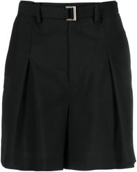 Sacai - Pleated Belted Shorts - Lyst