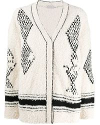 Mrz - Oversized-Cardigan Mit V-Ausschnitt - Lyst