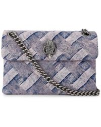 Kurt Geiger - Mini Denim Kensington Shoulder Bag - Lyst