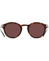 Gucci - Round-Frame Metal-Detail Sunglasses - Lyst