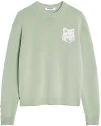 Maison Kitsuné - Fox-Head Crew-Neck Sweater - Lyst