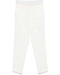 ERMANNO FIRENZE - Logo-Waistband Straight-Leg Trousers - Lyst