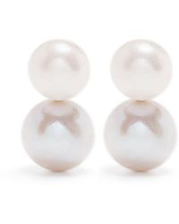 Monies - Pearl Drop Earrings - Lyst