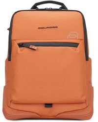 Piquadro - Logo-Detail Zip-Fastening Backpack - Lyst