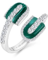 UNION LOS ANGELES - Maxi U Duo Malachite And Diamond Ring - Lyst