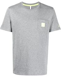 Sun 68 - T-shirt en coton à patch logo - Lyst