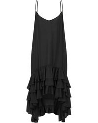 Moschino - Ruffled Midi Dress - Lyst
