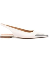 Off-White c/o Virgil Abloh - Allenframe Leather Ballerina Shoes - Lyst