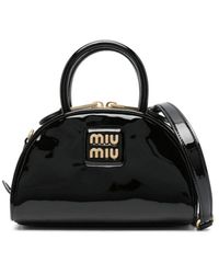 Miu Miu - Patent-leather Cross Body Bag - Lyst