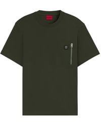HUGO - Logo-Patch T-Shirt - Lyst