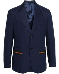 Gucci - Web Stripe-Embellished Blazer - Lyst