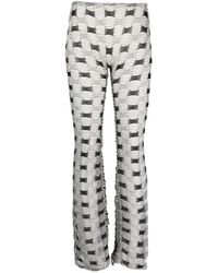 Isa Boulder - Check-pattern Knit Trousers - Lyst
