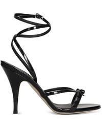 3Juin - Bow-Detail Leather Heeled Sandals - Lyst