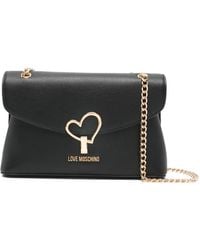 Love Moschino - ハート チェーン ショルダーバッグ - Lyst