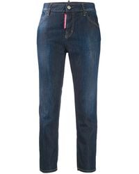 DSquared² - Cropped Girlfriend Fit Jeans - Lyst