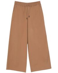 Fedeli - Drawstring-Waist Palazzo Pants - Lyst