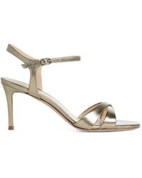 Roberto Festa - Romilda Laminated-Leather Heeled Sandals - Lyst