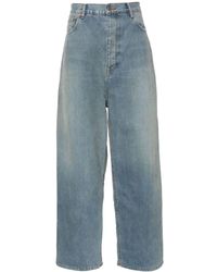 Balenciaga - Mid-Rise Wide-Leg Jeans - Lyst