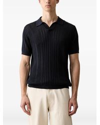 KARL LAGERFELD - Ribbed-Knit Short-Sleeve T-Shirt - Lyst