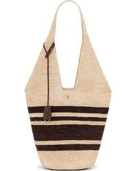 Anine Bing - Leah Striped Raffia Tote Bag - Lyst