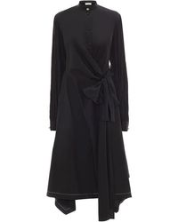 JW Anderson - Wrap-Style Shirt Dress - Lyst