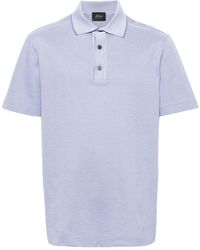 Brioni - Piqué Cotton Polo Shirt - Lyst