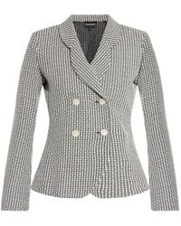 Emporio Armani - Double-Breasted Blazer Jacket - Lyst