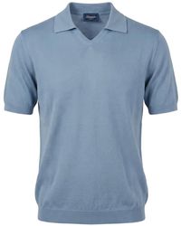 Drumohr - V-Neck Short-Sleeved Sweater - Lyst