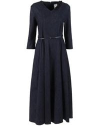 Max Mara - Robe Ornée De Perles Abito Vela À Col V - Lyst