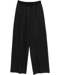 Peserico - Pressed-Crease Wide-Leg Trousers - Lyst