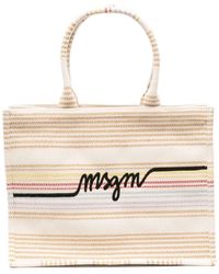 MSGM - Shopper Met Geborduurd Logo - Lyst