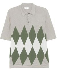 Ballantyne - Argyle-Pattern Polo Shirt - Lyst
