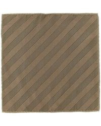 Brunello Cucinelli - Chevron-Pattern Silk Pocket Square - Lyst