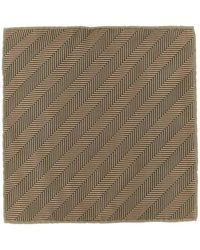 Brunello Cucinelli - Chevron-Pattern Silk Pocket Square - Lyst