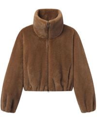 A.L.C. - Veste Hazel En Fourrure Artificielle À Col Cheminée - Lyst