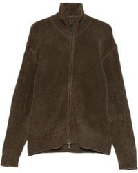 Paolo Pecora - Bouclé-Knit Zip-Up Cardigan - Lyst