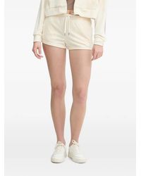 Juicy Couture - Rhinestone-Embellished Drawstring Mini Shorts - Lyst