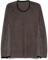 Layer Zero - T-Shirt A Maniche Lunghe Con Inserti - Lyst