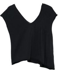 Liviana Conti - Pleated V-Neck Top - Lyst