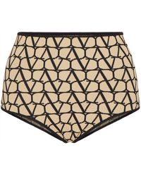 Valentino Garavani - Shorts Toile Iconographe Crepe Couture - Lyst