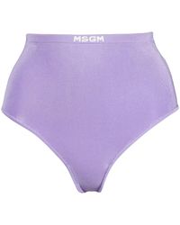 MSGM - Intarsia-Logo Briefs - Lyst