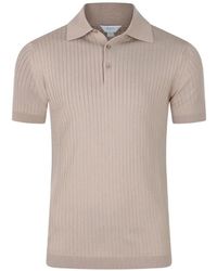 Malo - Makò Ribbed-Knit Polo Shirt - Lyst
