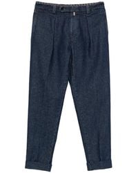 Berwich - Pleated Turned-Up Trousers - Lyst