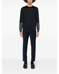 Emporio Armani - Colour-block Crew-neck Jumper - Lyst