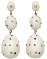 Bibi Van Der Velden - 18K Mammoth Sapphire Egg Earrings - Lyst