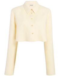 KHAITE - Blouse Met Knopen - Lyst