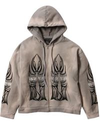 Who Decides War - Embellished Zip-Up Hoodie - Lyst