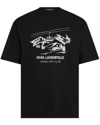 KARL LAGERFELD - Après Ski Club T-Shirt - Lyst